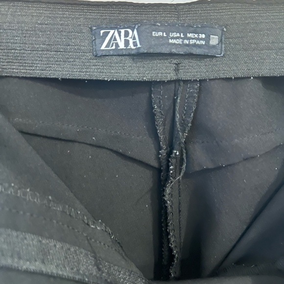 Zara Elegant Black Causual Pants size large - Picture 5 of 8